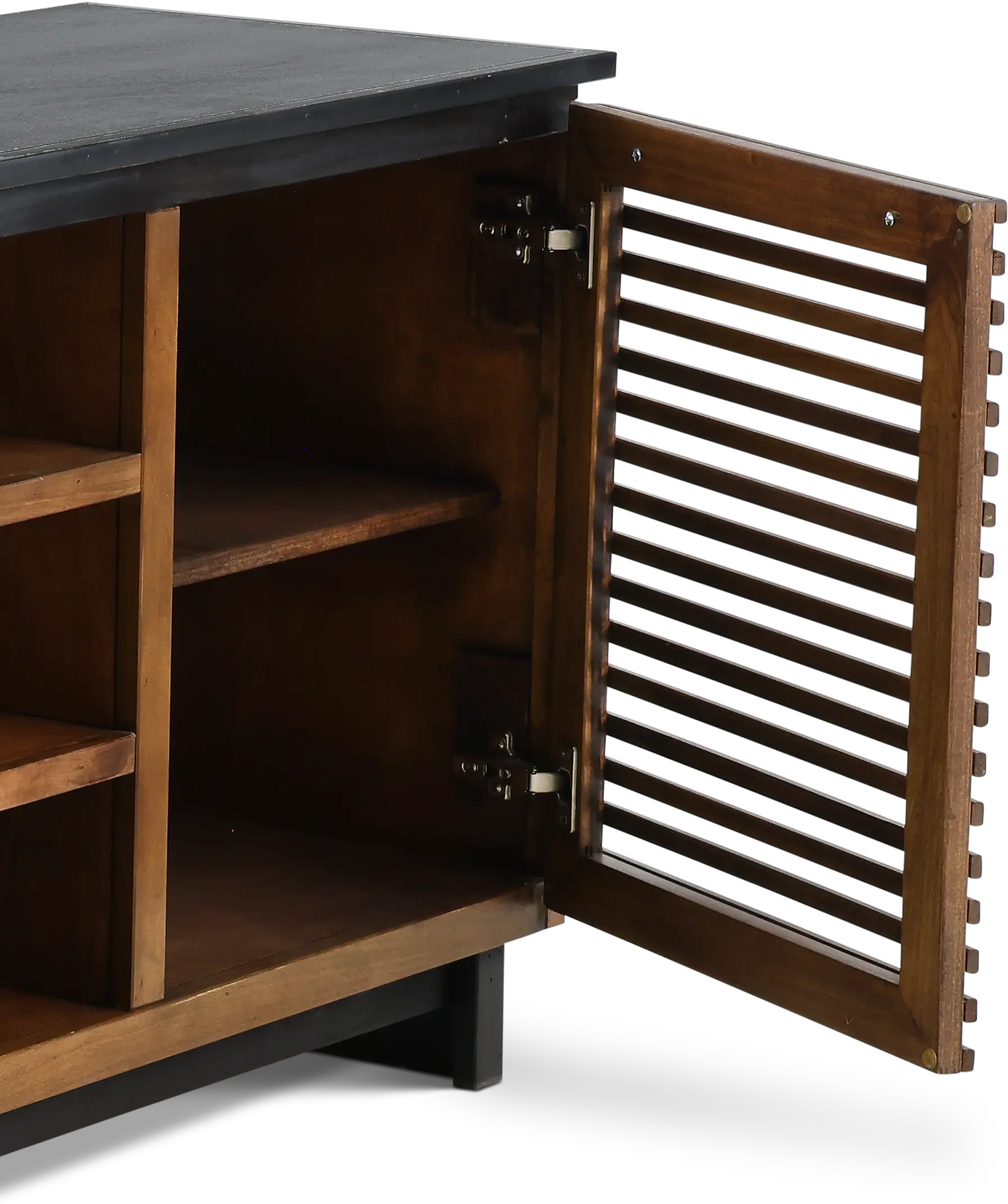 Graceland Brown and Black 63  TV Stand-5