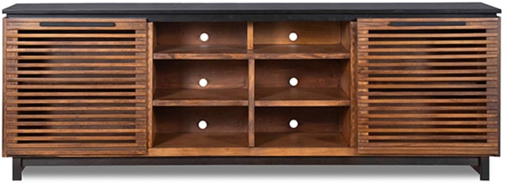 Graceland Bourbon and Black 85" TV Stand