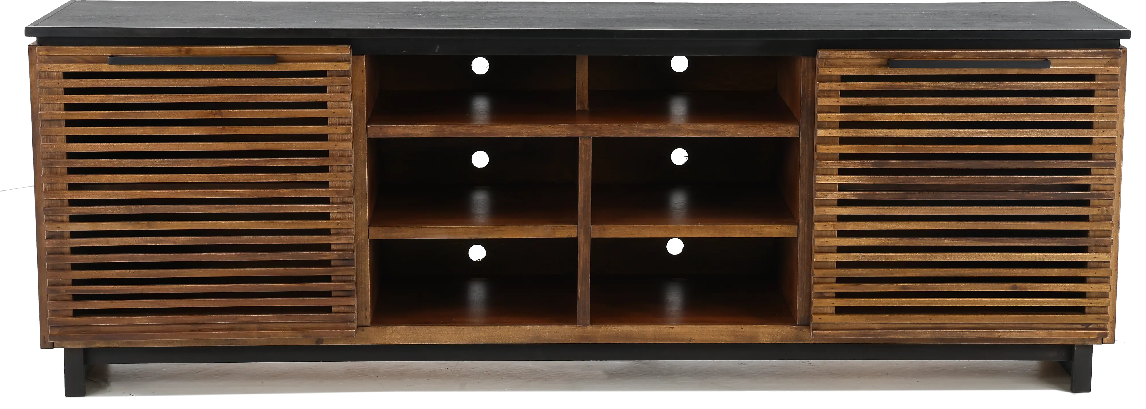 Graceland Bourbon and Black 85  TV Stand-5