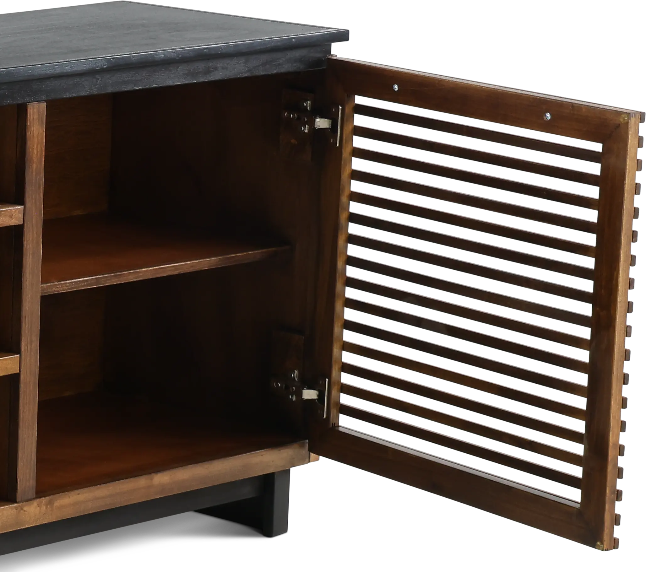 Graceland Bourbon and Black 85  TV Stand-6
