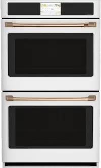 CTD90DP4NW2 Cafe 10 cu ft Double Wall Oven - White 30 Inch