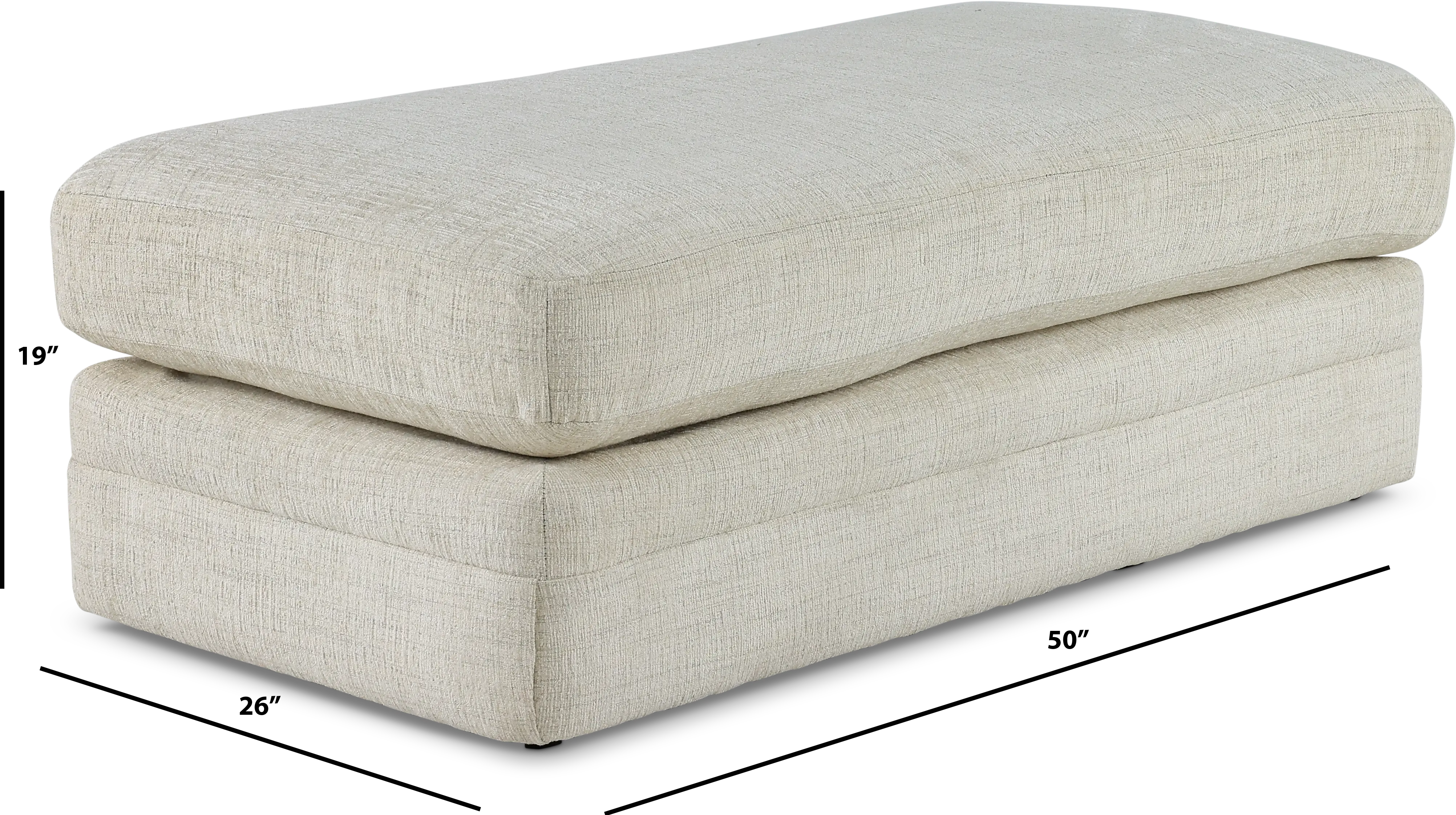 4470-10/1680-16/OTTO/CREAM Zeller Cream Ottoman-3