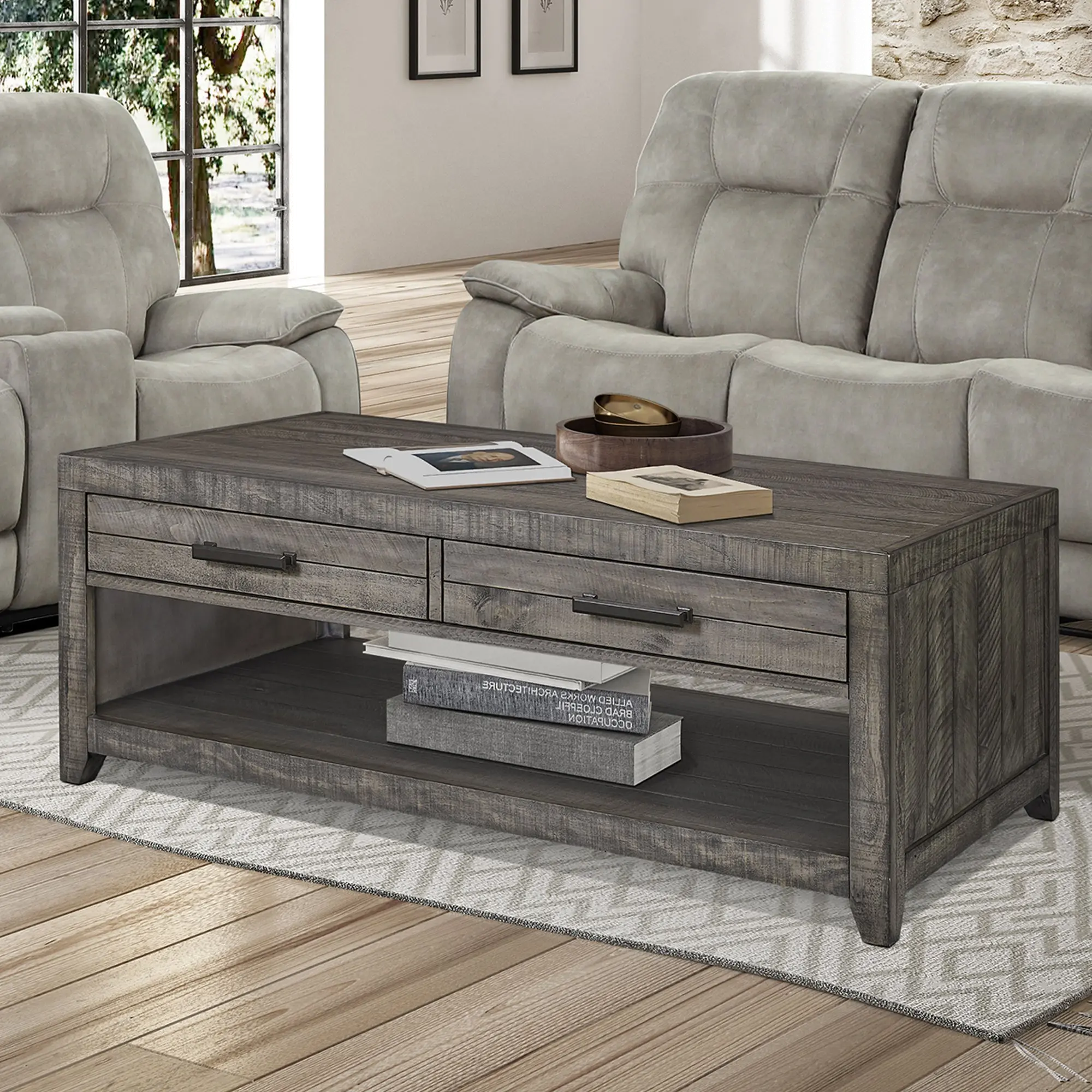 Tustin Gray Coffee Table-2