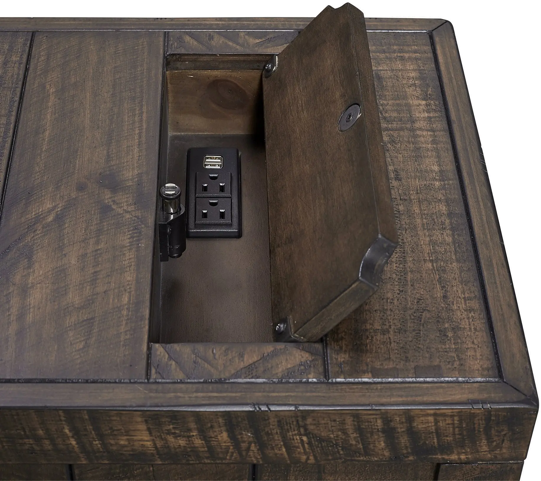 Tustin Brown Side Table-2