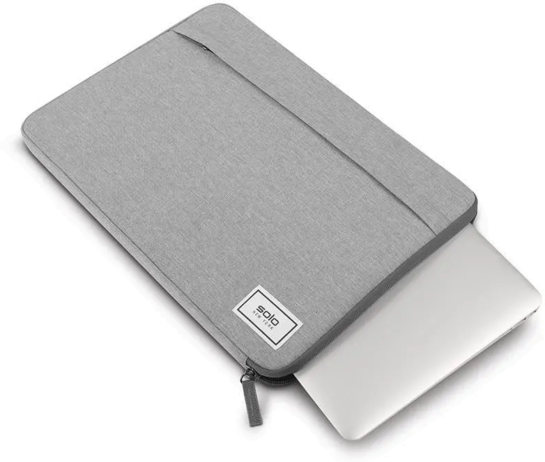 UBN105-10/GREY Solo Re:Focus Gray Laptop Sleeve-5