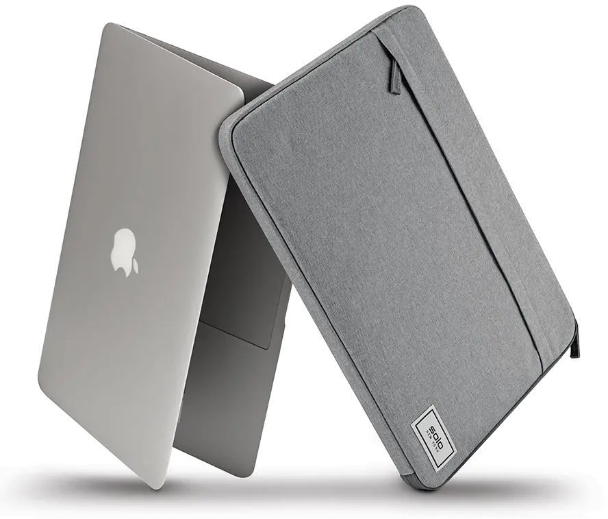 UBN105-10/GREY Solo Re:Focus Gray Laptop Sleeve-6