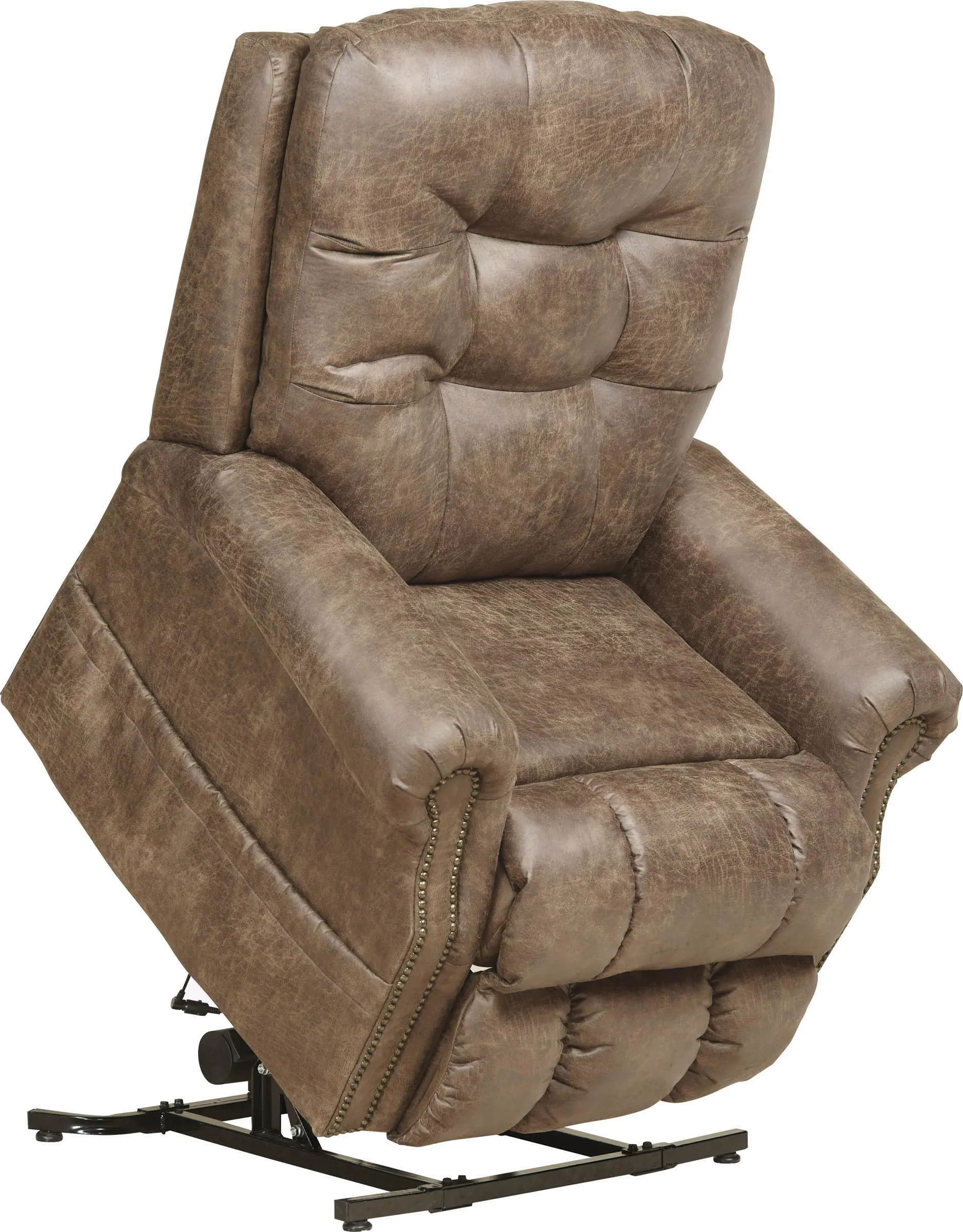 4857/1227-49/SILT Ramsey Light Brown Power Lift Recliner with Massage and Heat-2