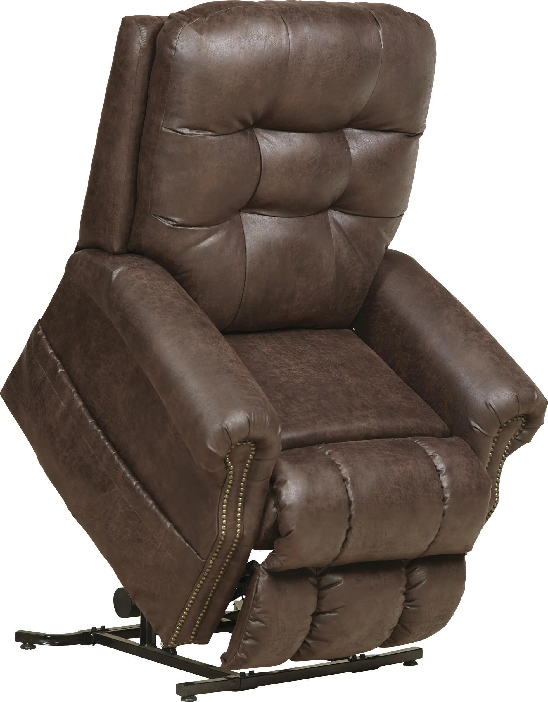 4857/1227-09/SABLE Ramsey Brown Power Lift Recliner with Massage and Heat-2