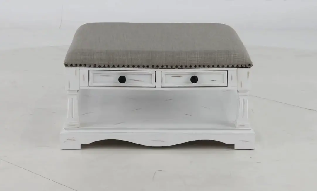 Belhamy Park White and Gray Cocktail Table-4