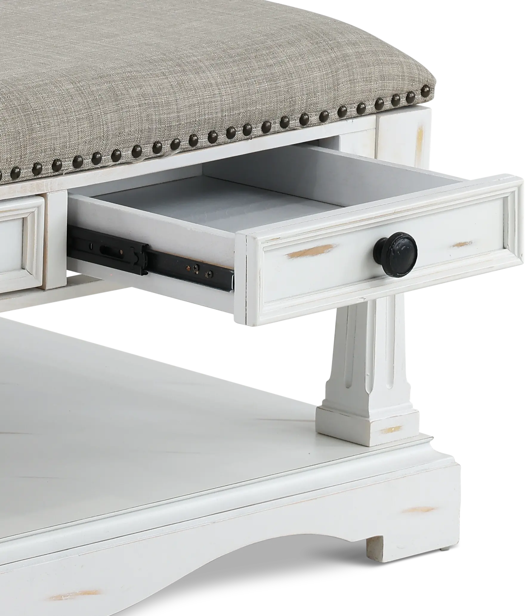 Belhamy Park White and Gray Cocktail Table-2