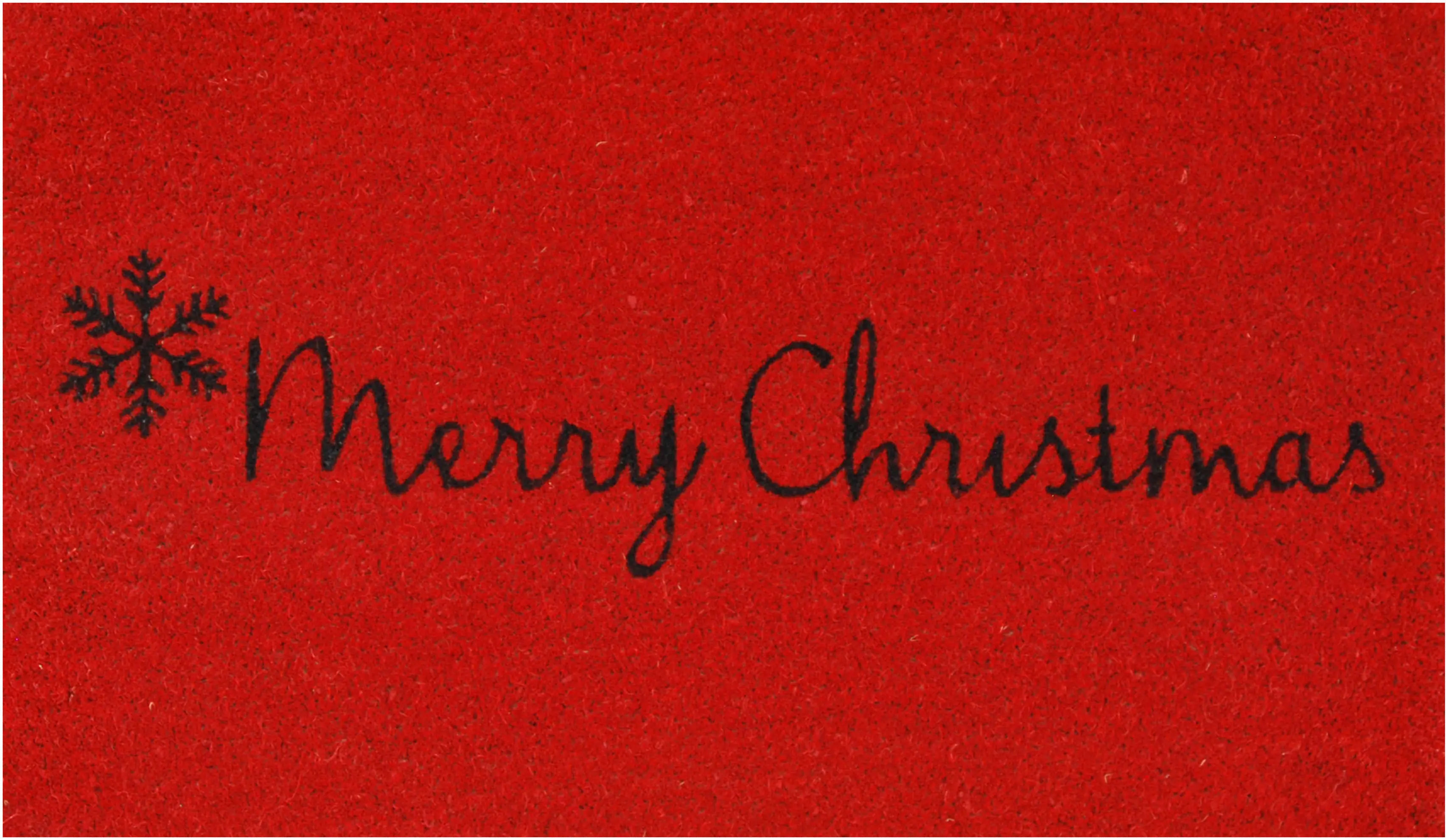 101781729 Red Merry Christmas Doormat-1