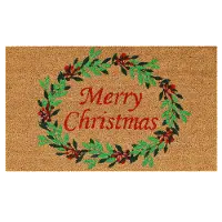 101941729 Christmas Wreath Doormat