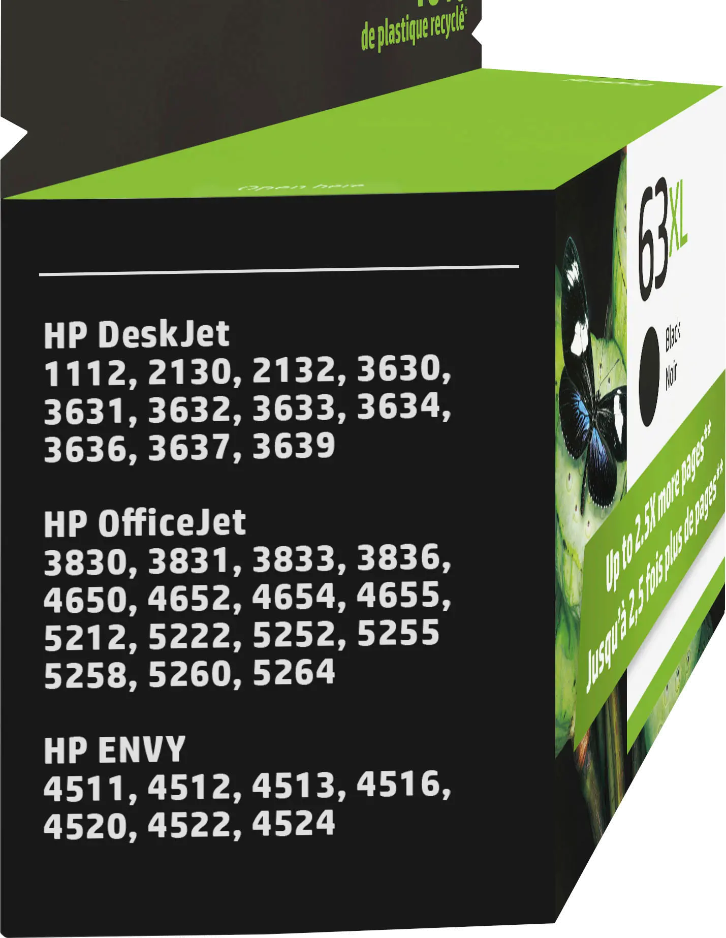 F6U64AN#140/63XL-BLACK HP 63XL Black Ink Cartridge-2