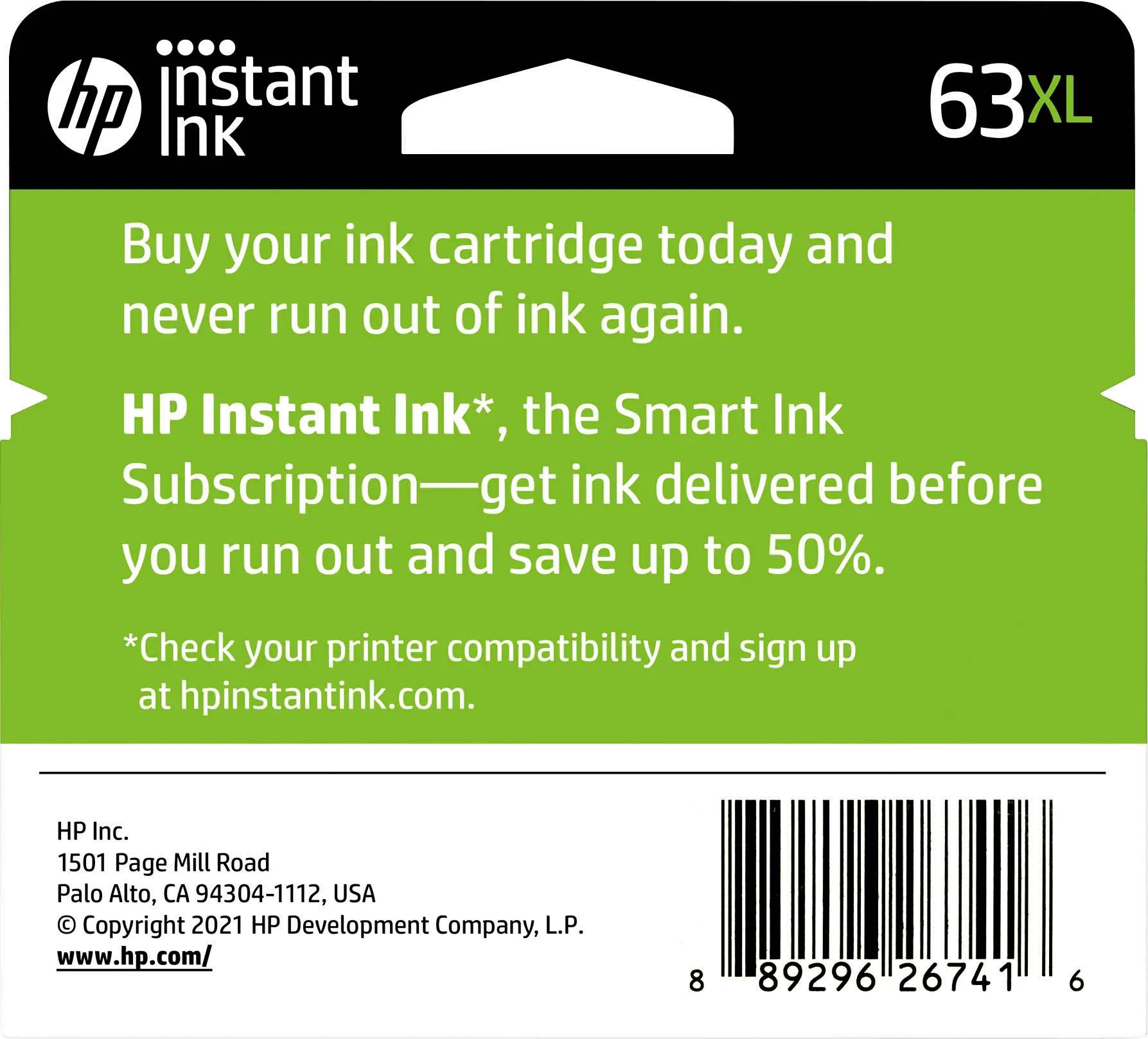 F6U64AN#140/63XL-BLACK HP 63XL Black Ink Cartridge-4