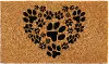 102142436 Heart Paws Doormat