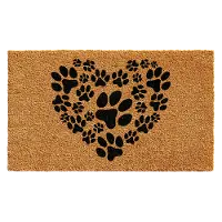102142436 Heart Paws Doormat