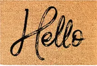 104762436 Canty Hello Natural Doormat