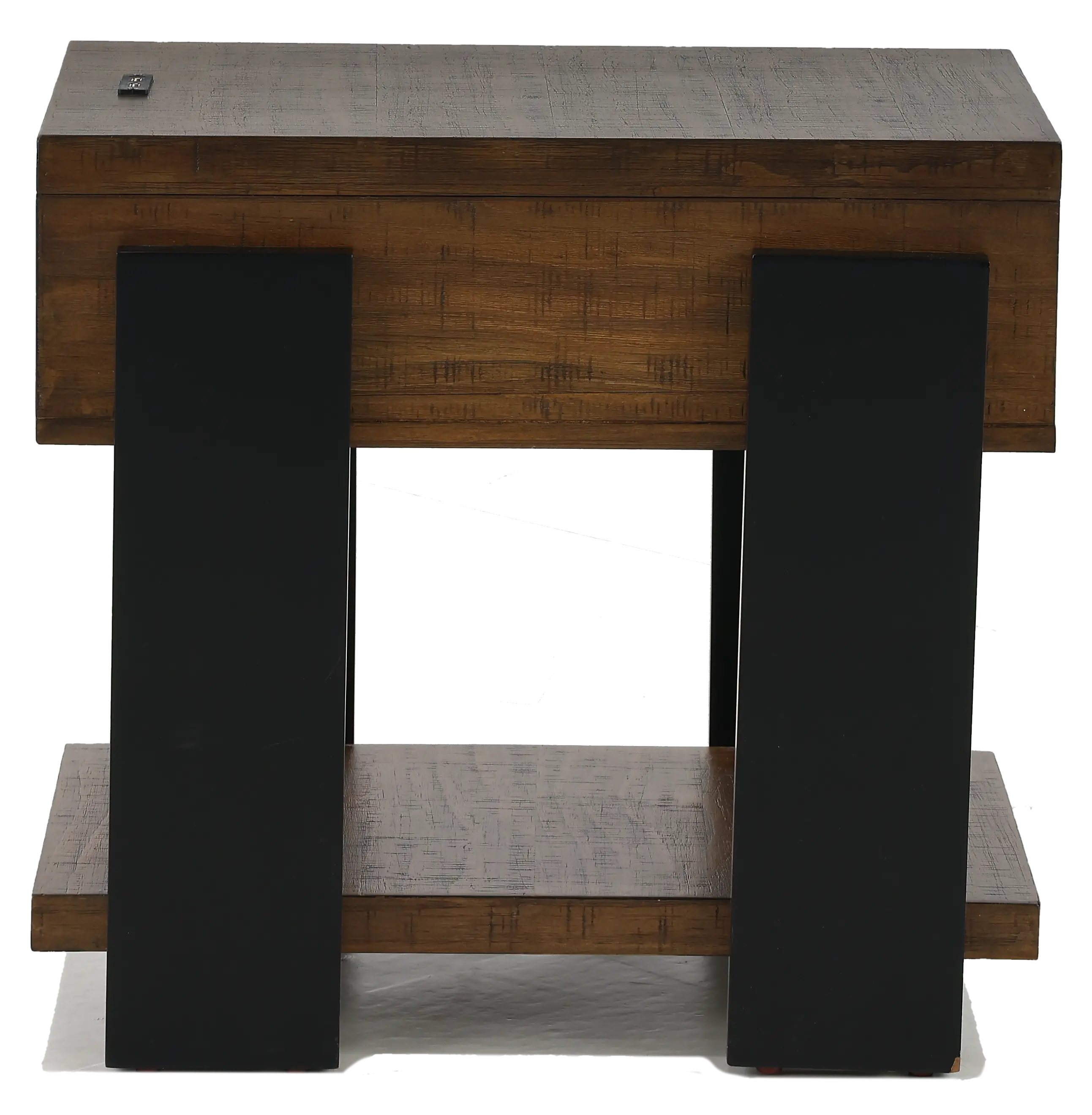 Winter Park Clay and Black Side Table-2