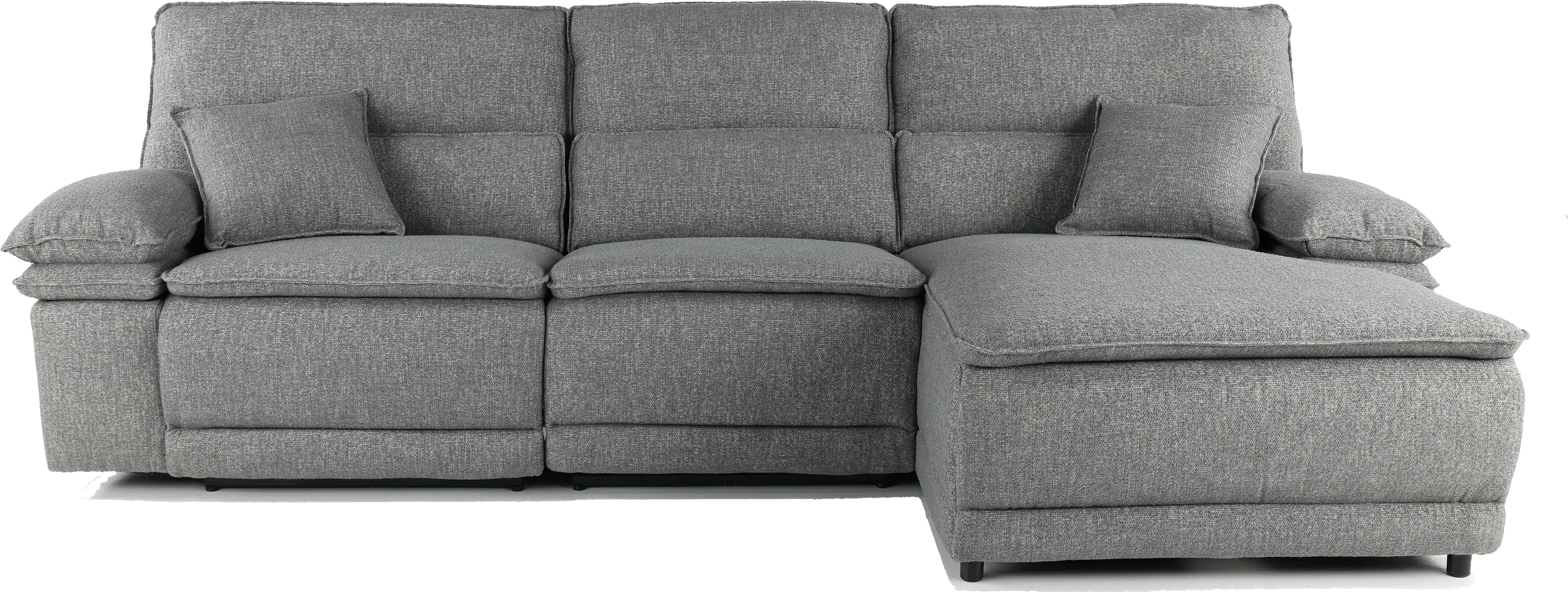 Merino Charcoal Gray 3-Piece Right Chaise Power Reclining Sofa-1