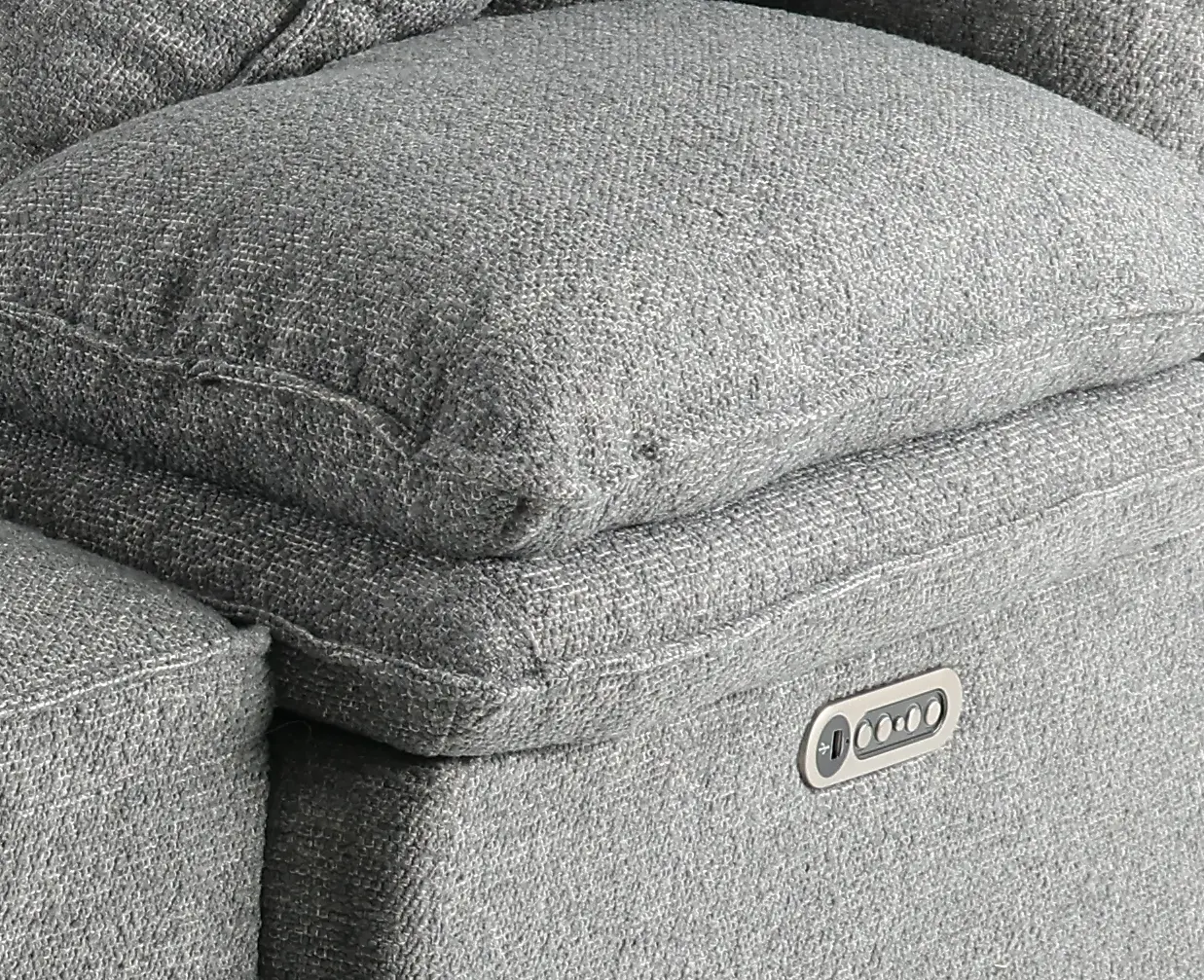 Merino Charcoal Gray 3-Piece Right Chaise Power Reclining Sofa-2