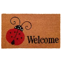 121431729 Ladybug Welcome Doormat