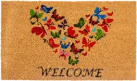 121801729 Butterfly Love Welcome Doormat