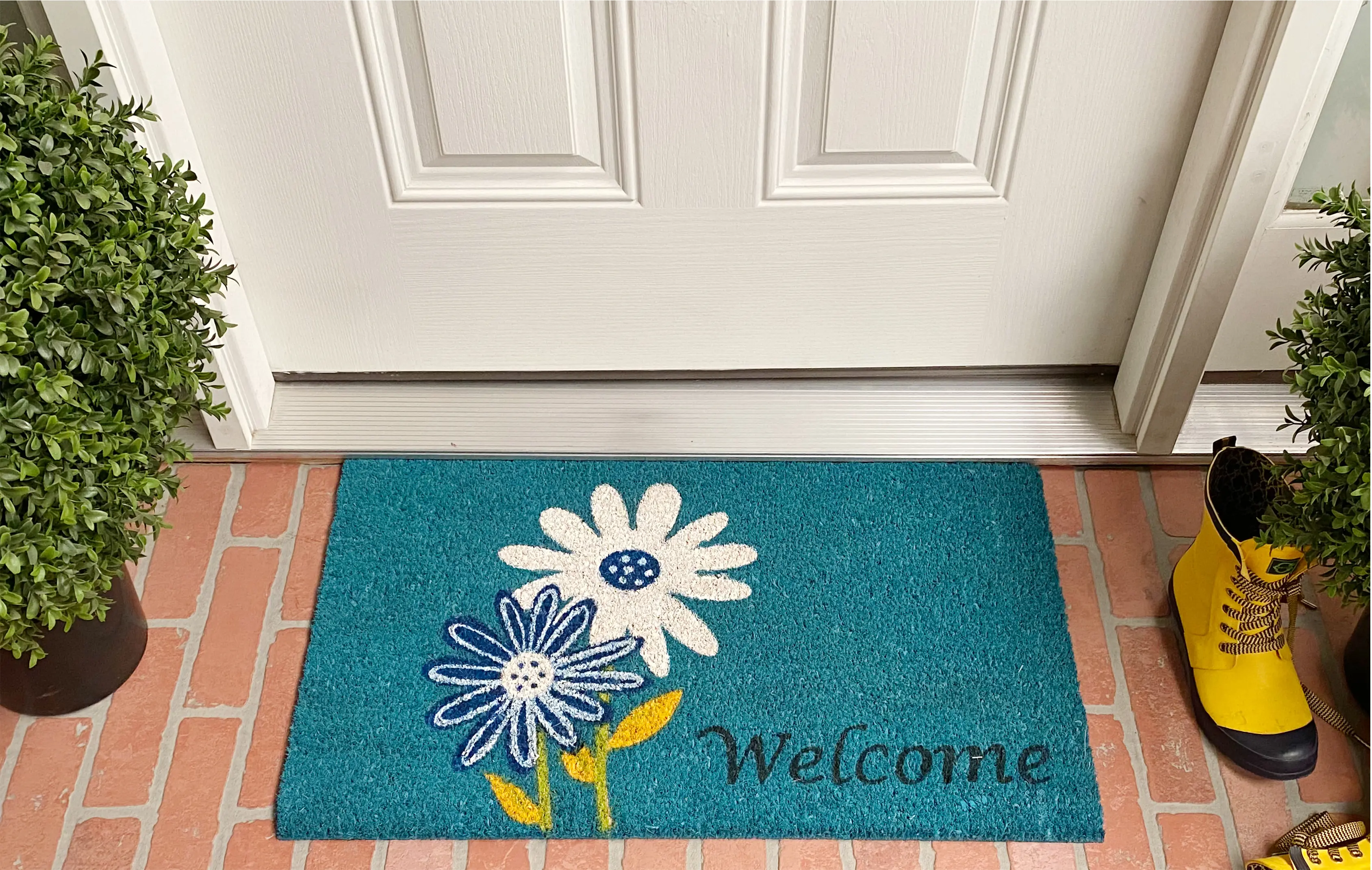 121861729 Daisy Welcome Doormat-2