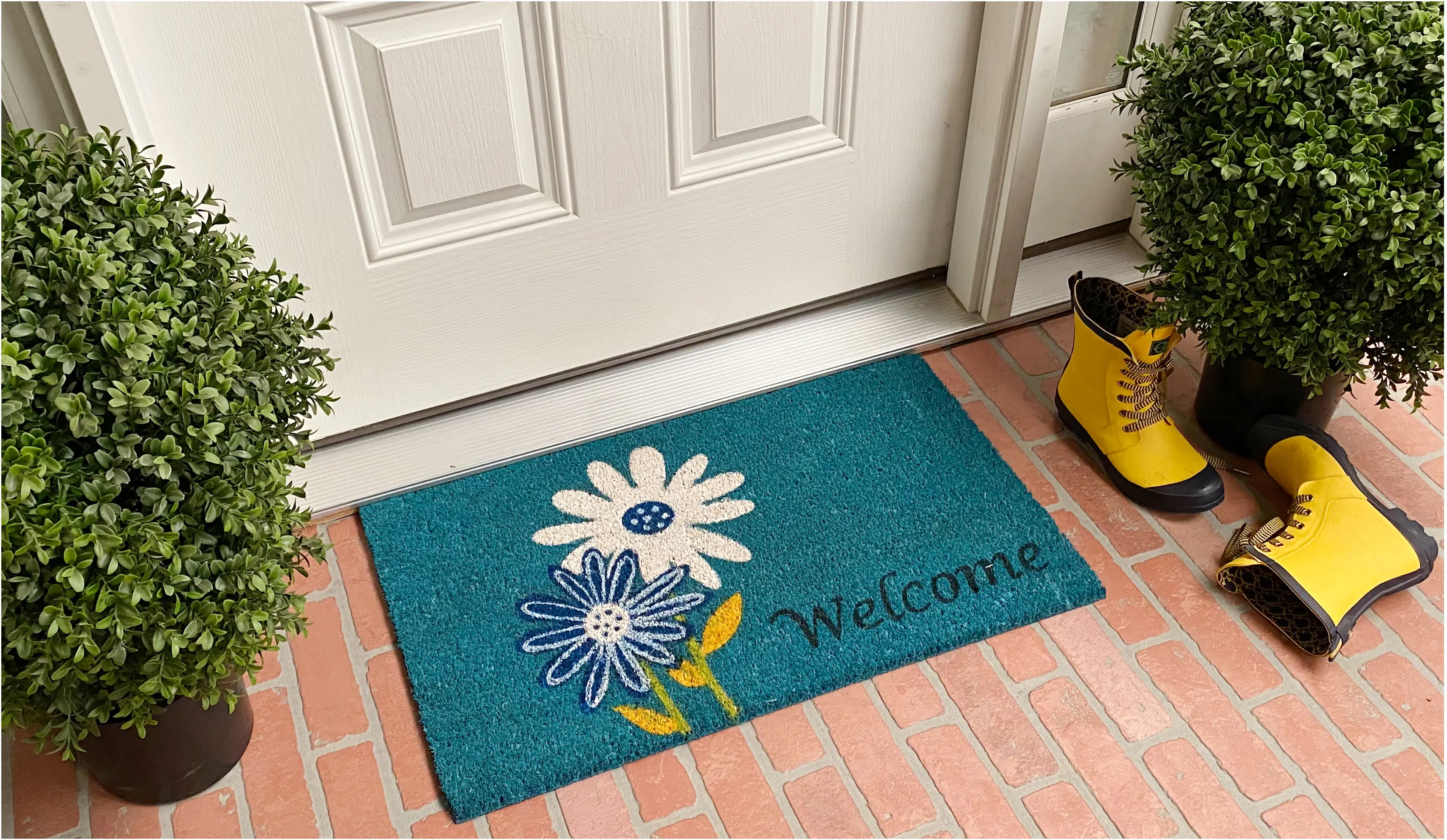 121861729 Daisy Welcome Doormat-3