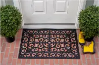 900092436 Fleur De Lis Rubber Doormat