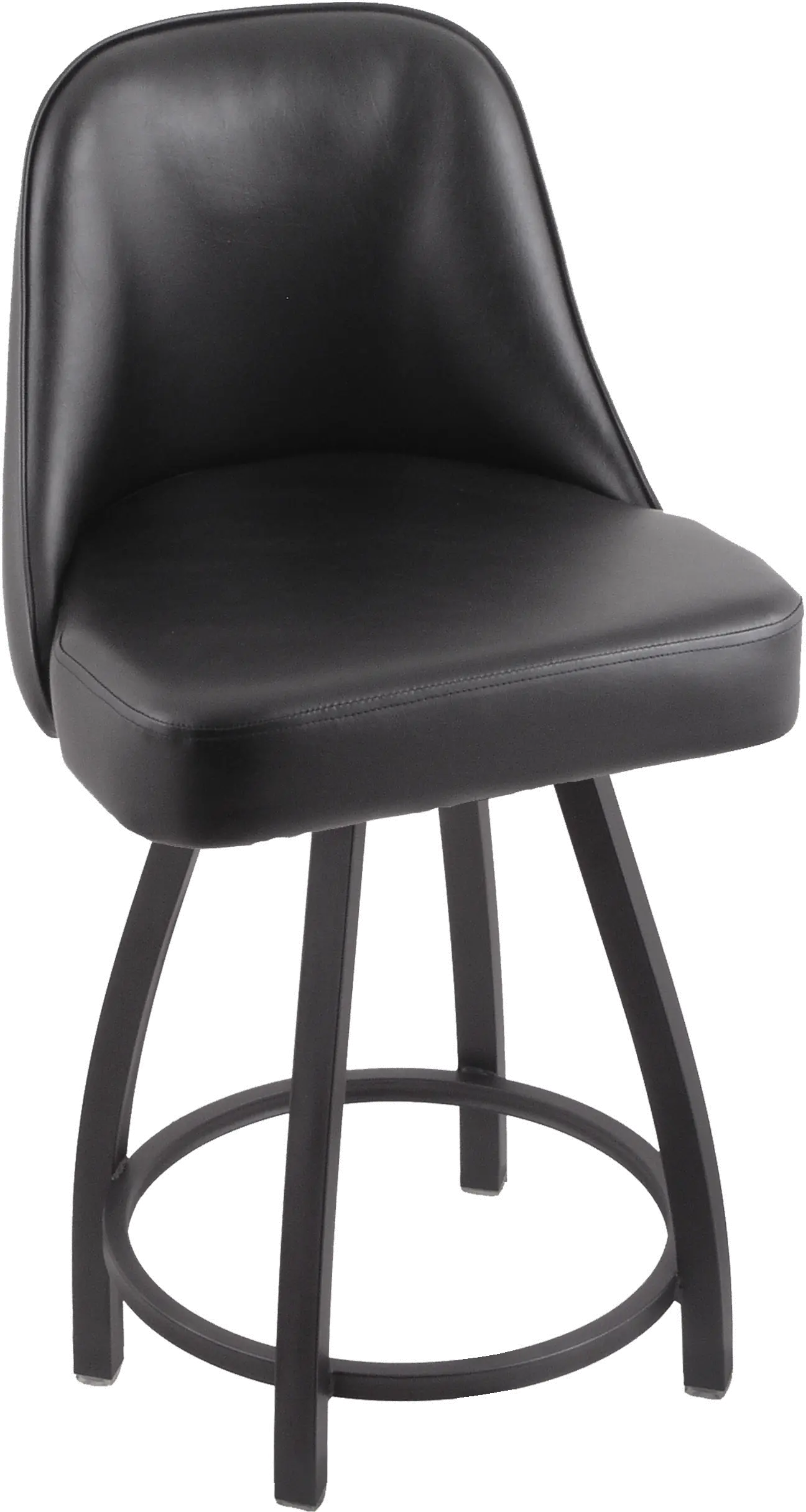 Grizzly Pewter Upholstered Swivel Counter Height Stool-1