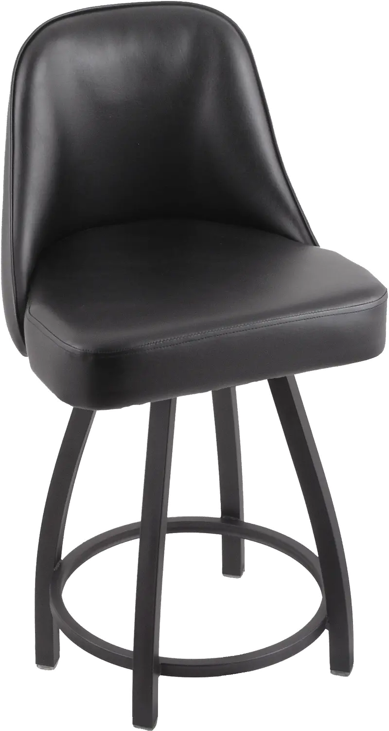 Grizzly Pewter Upholstered Swivel Counter Height Stool