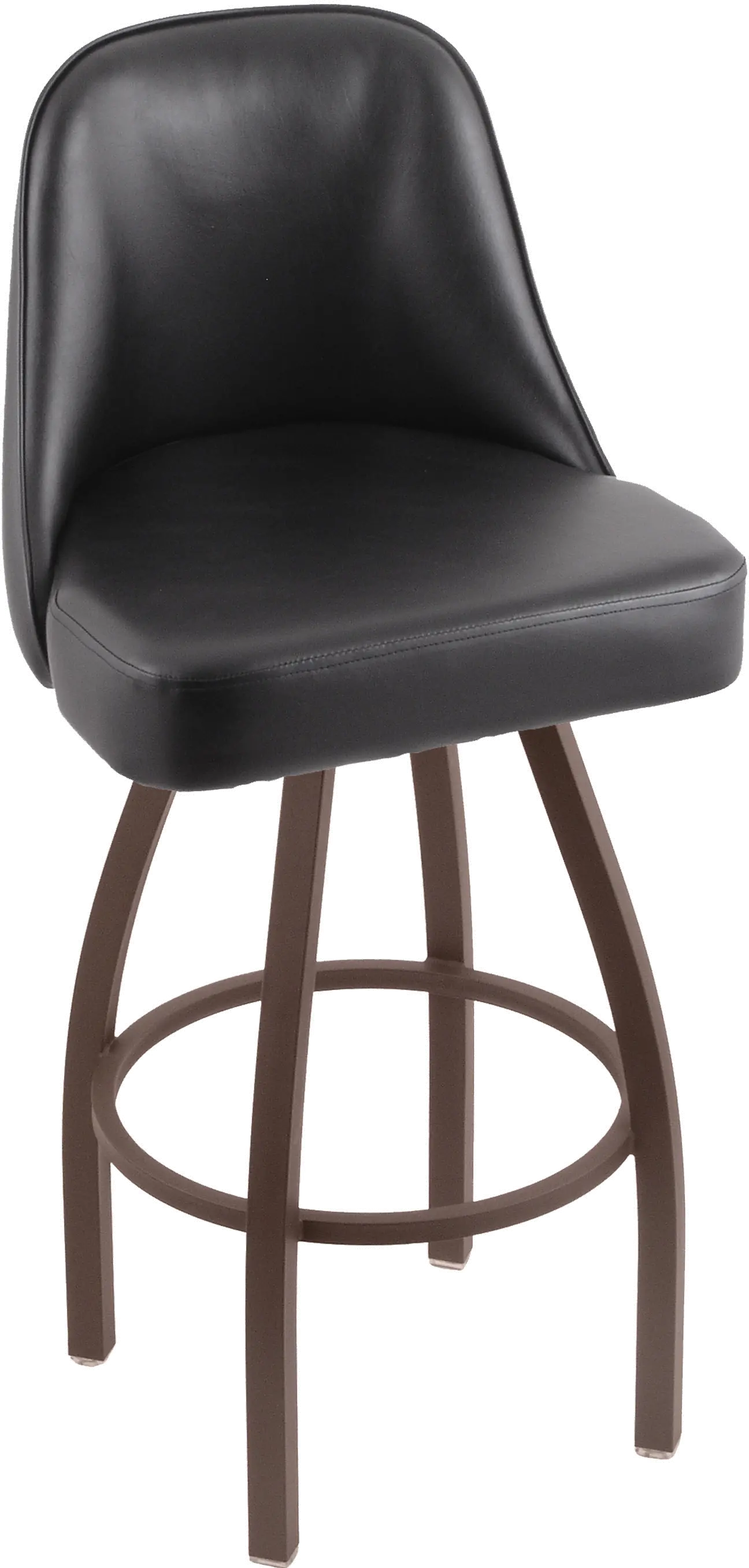 Grizzly Bronze Metal Upholstered Swivel Bar Stool-1