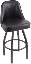 Grizzly Pewter Upholstered Swivel Extra Tall Bar Stool