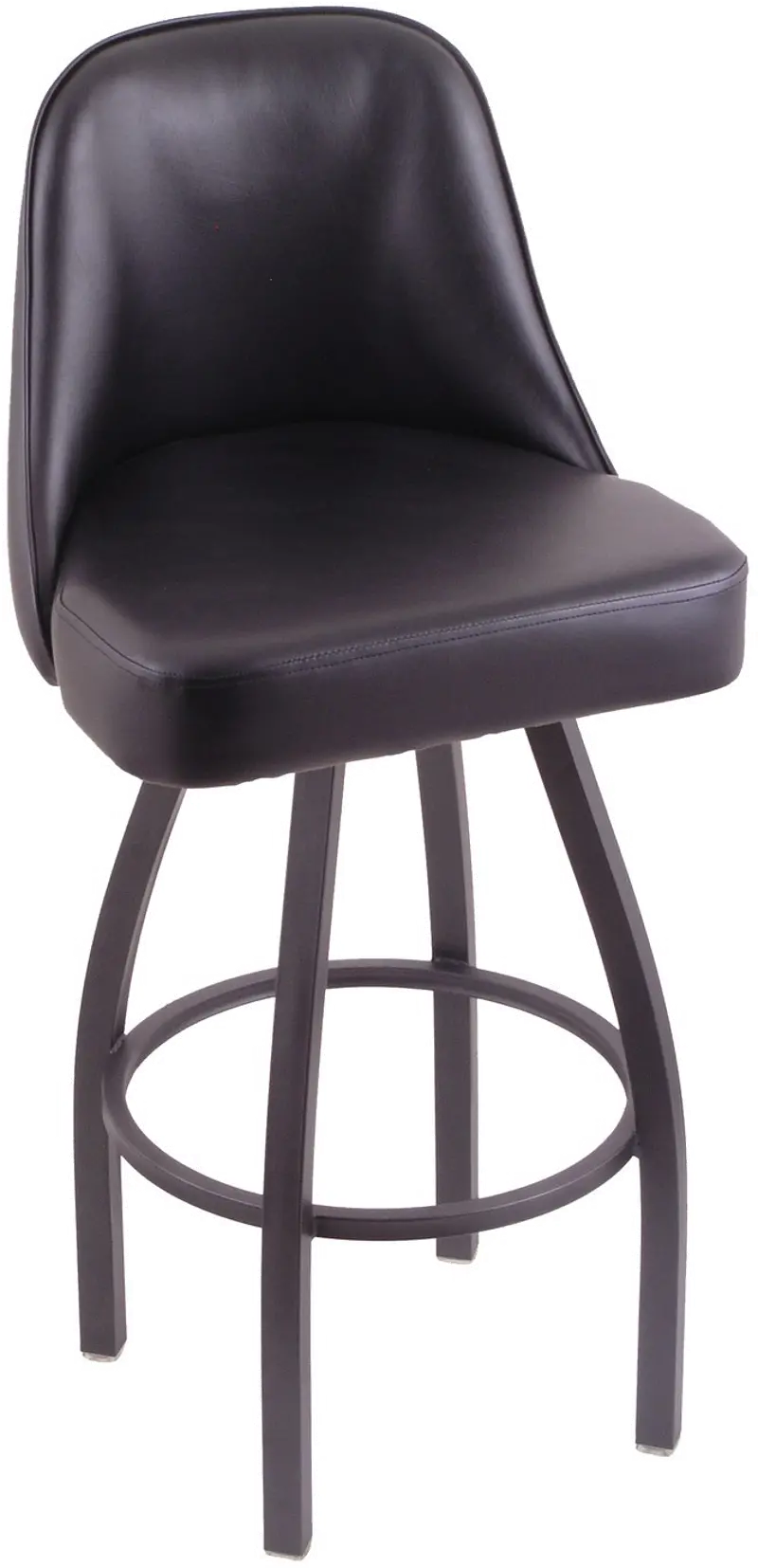 Grizzly Pewter Upholstered Swivel Extra Tall Bar Stool