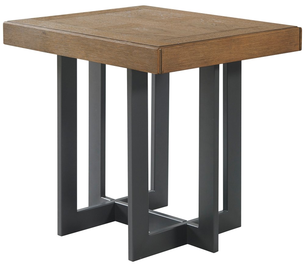 Eden Brown and Black End Table