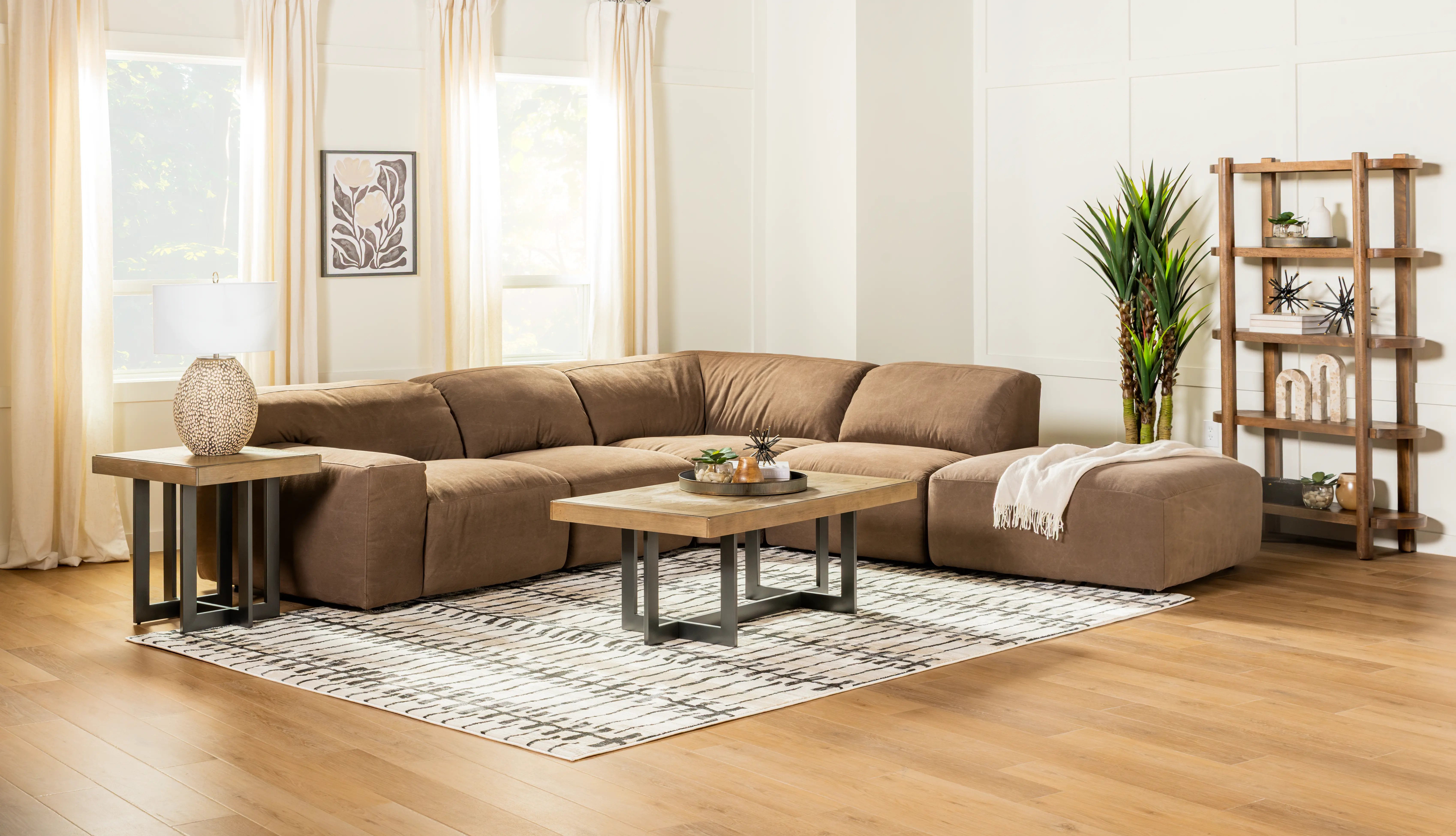 Eden Brown and Black Coffee Table-2
