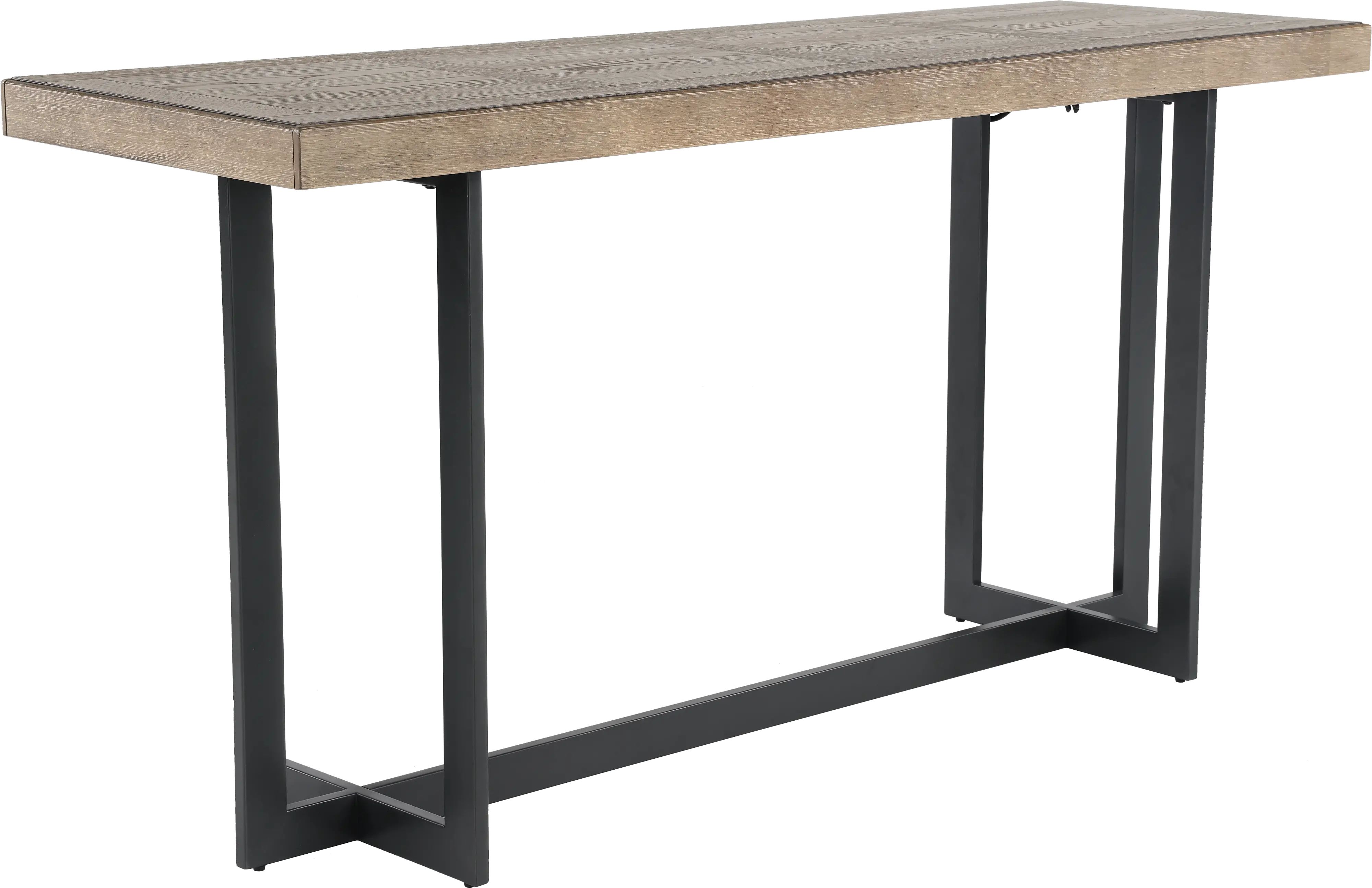 Eden Brown and Black Sofa Table-3