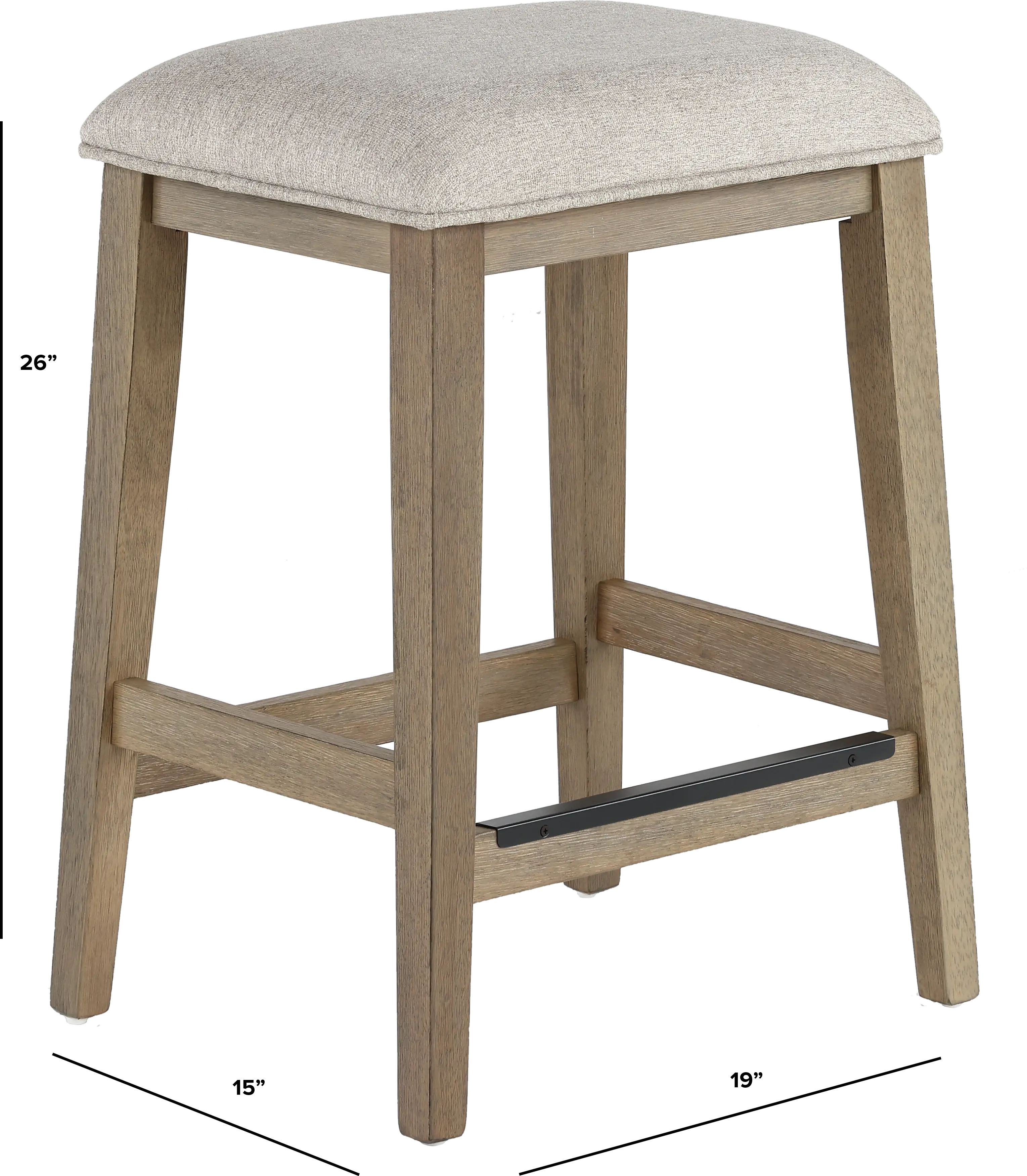 Eden Light Brown Counter Height Stool-3