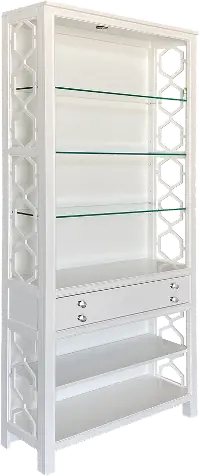 Arbor Paris White Bookcase