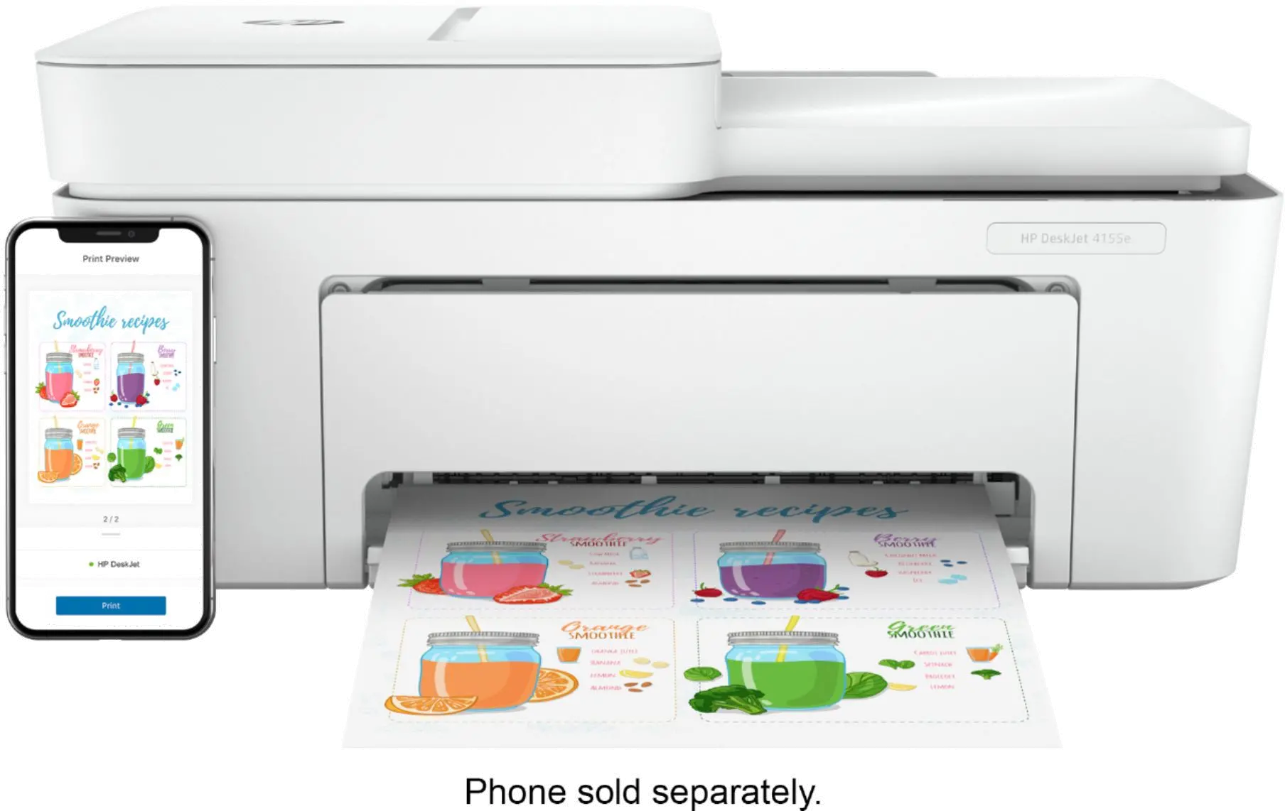 HP DJ PLUS 4155E DeskJet 4155e Wireless All-In-One Inkjet Printer-6