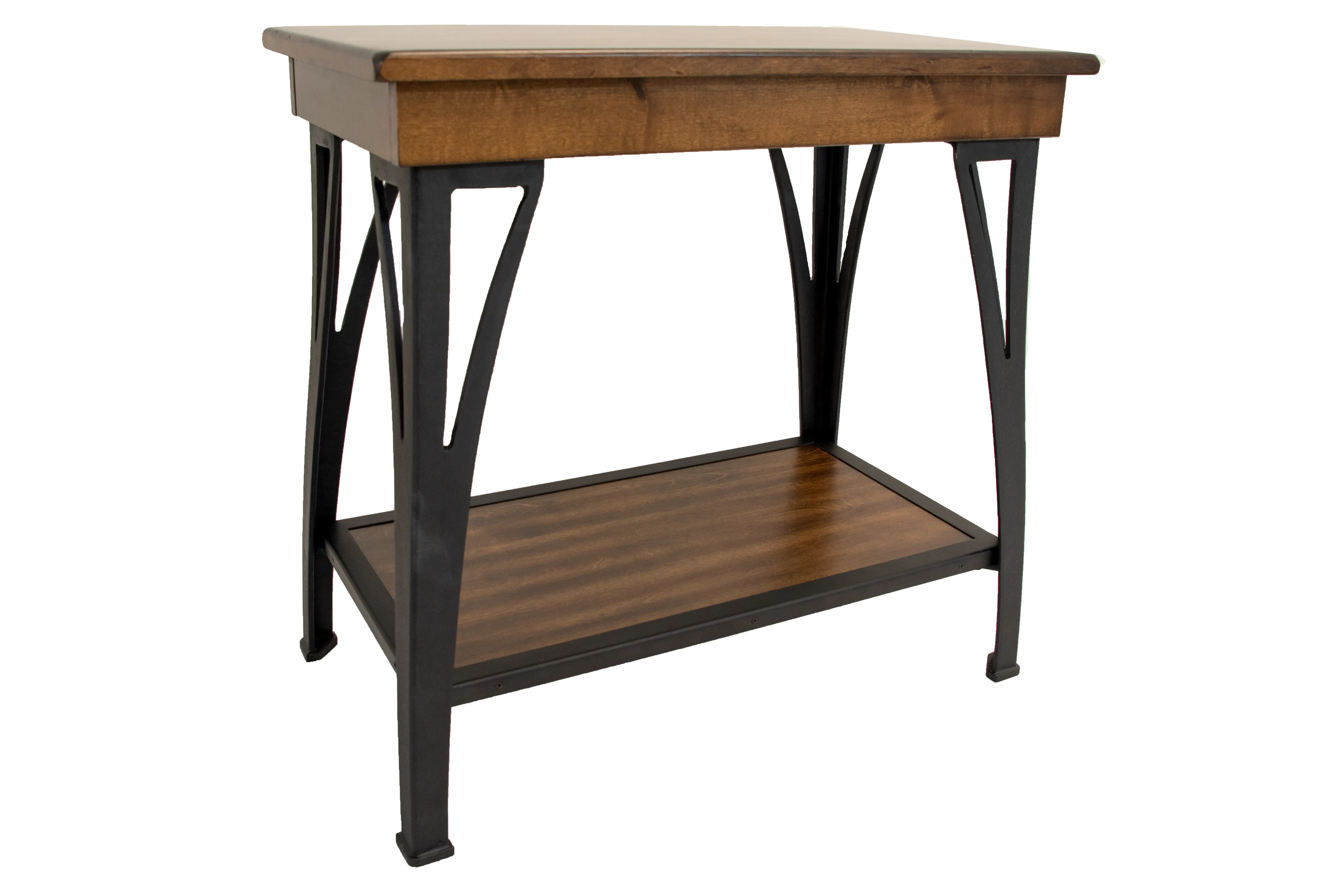 District Black and Brown Side Table-2