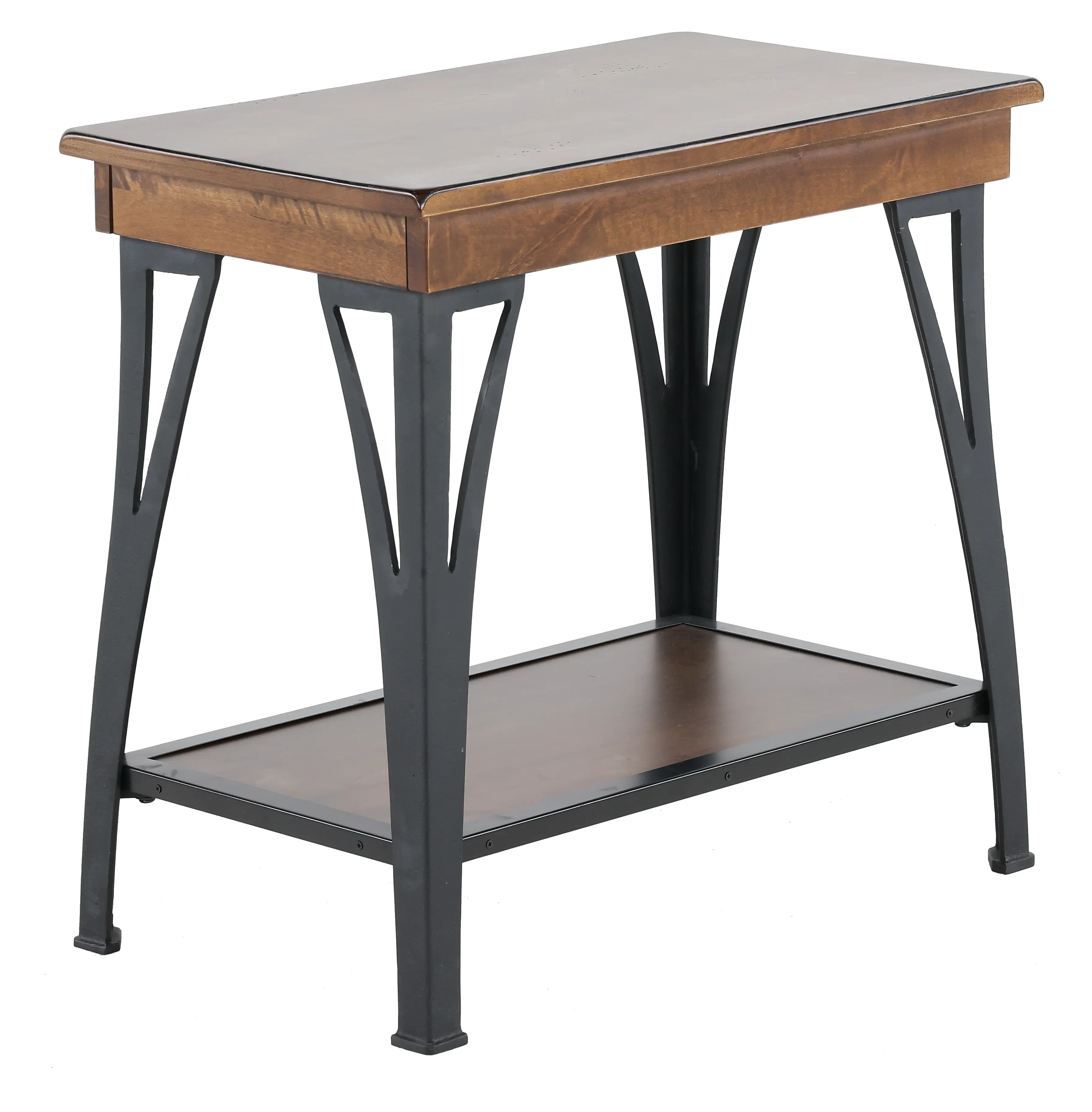 District Black and Brown Side Table-5