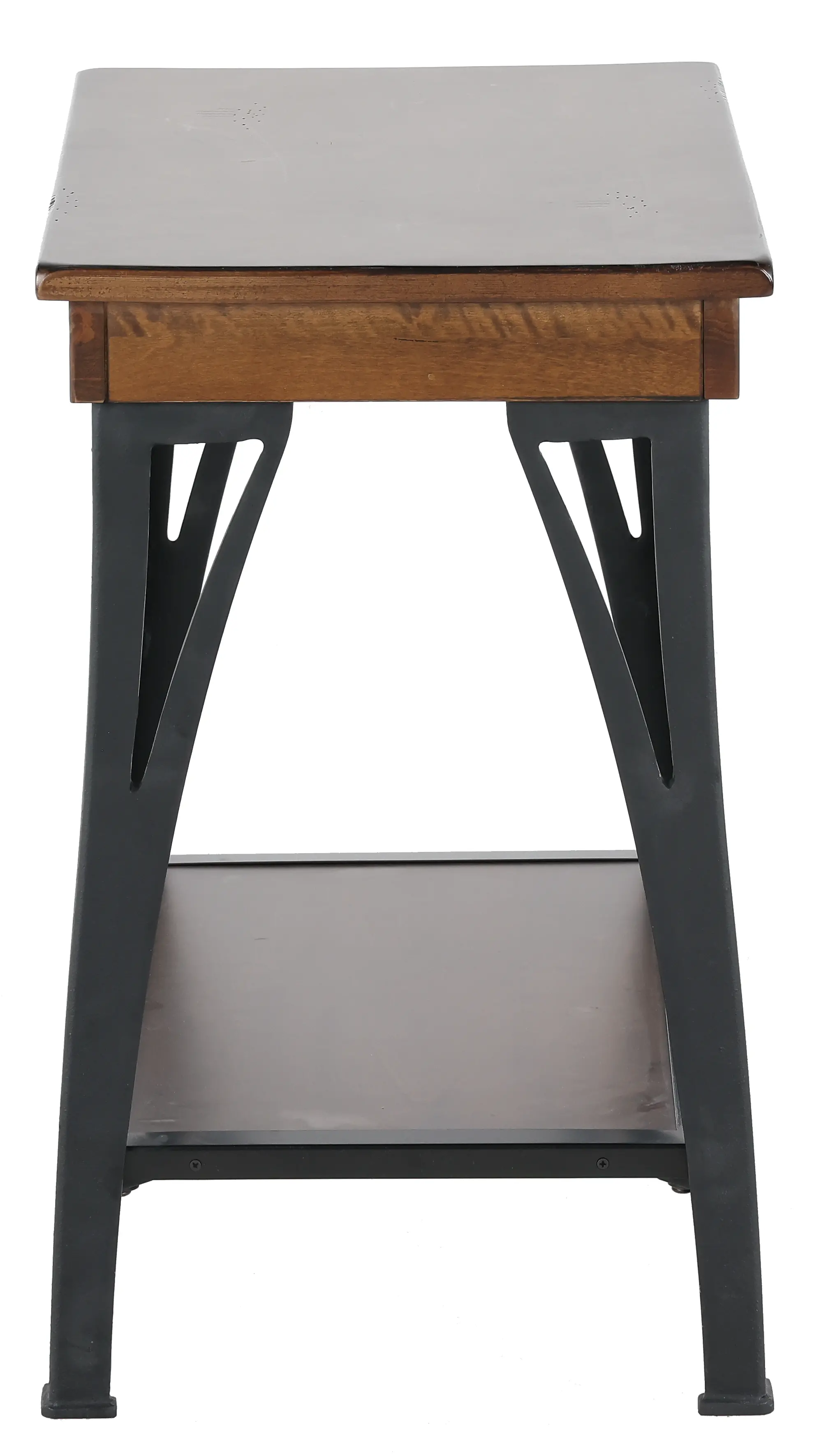 District Black and Brown Side Table-6