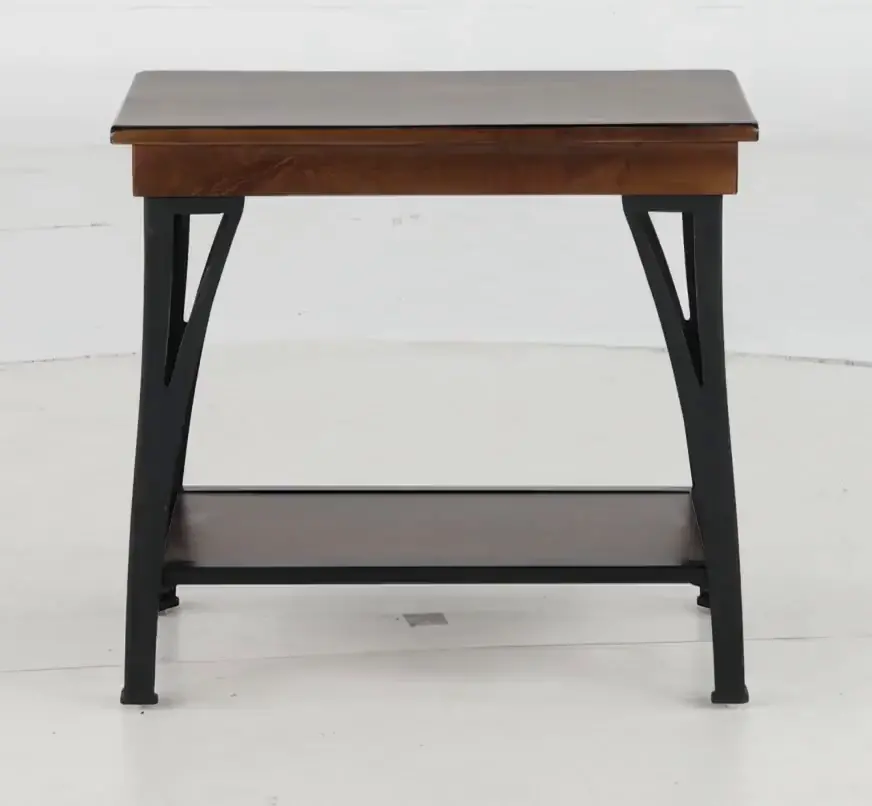 District Black and Brown Side Table-9