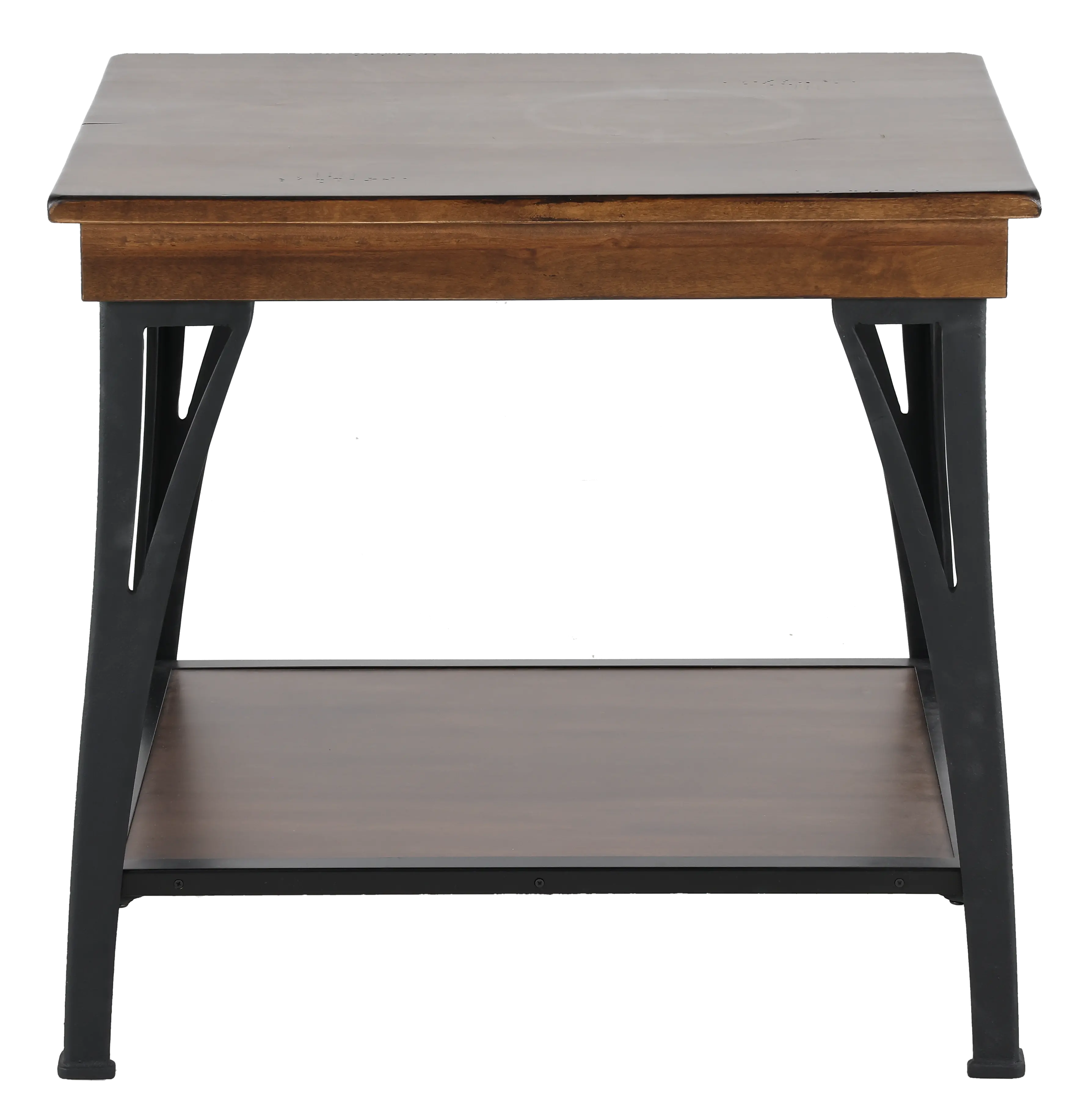 District Black and Brown End Table-2