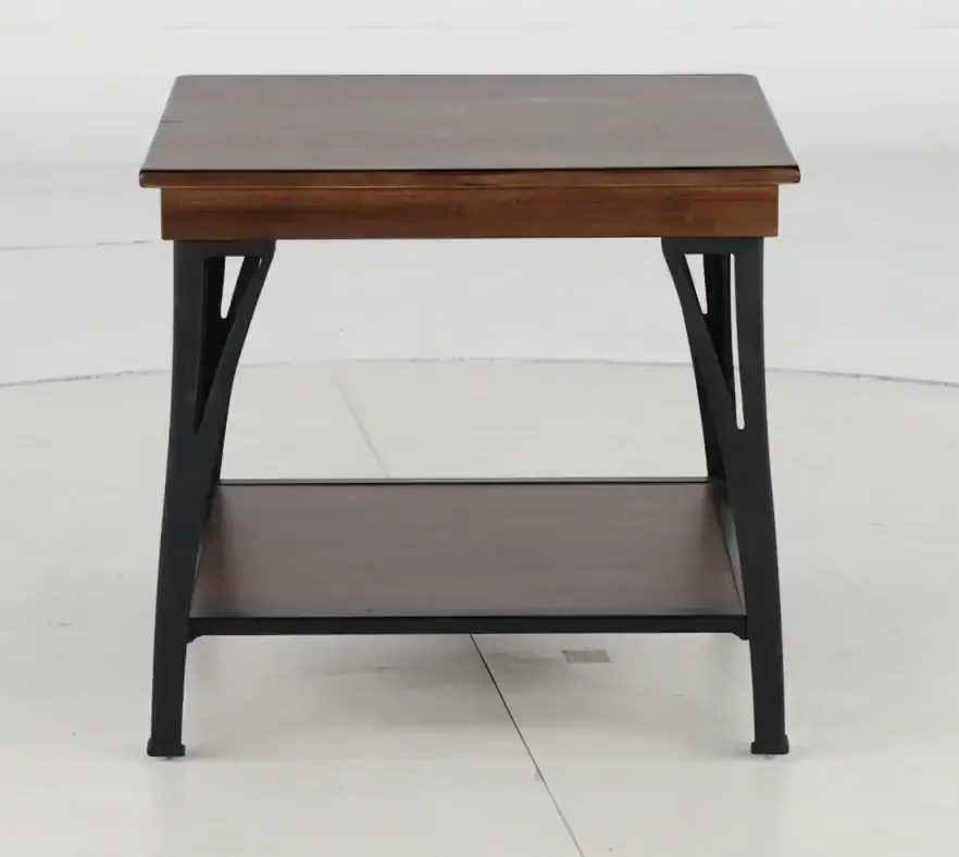 District Black and Brown End Table-4