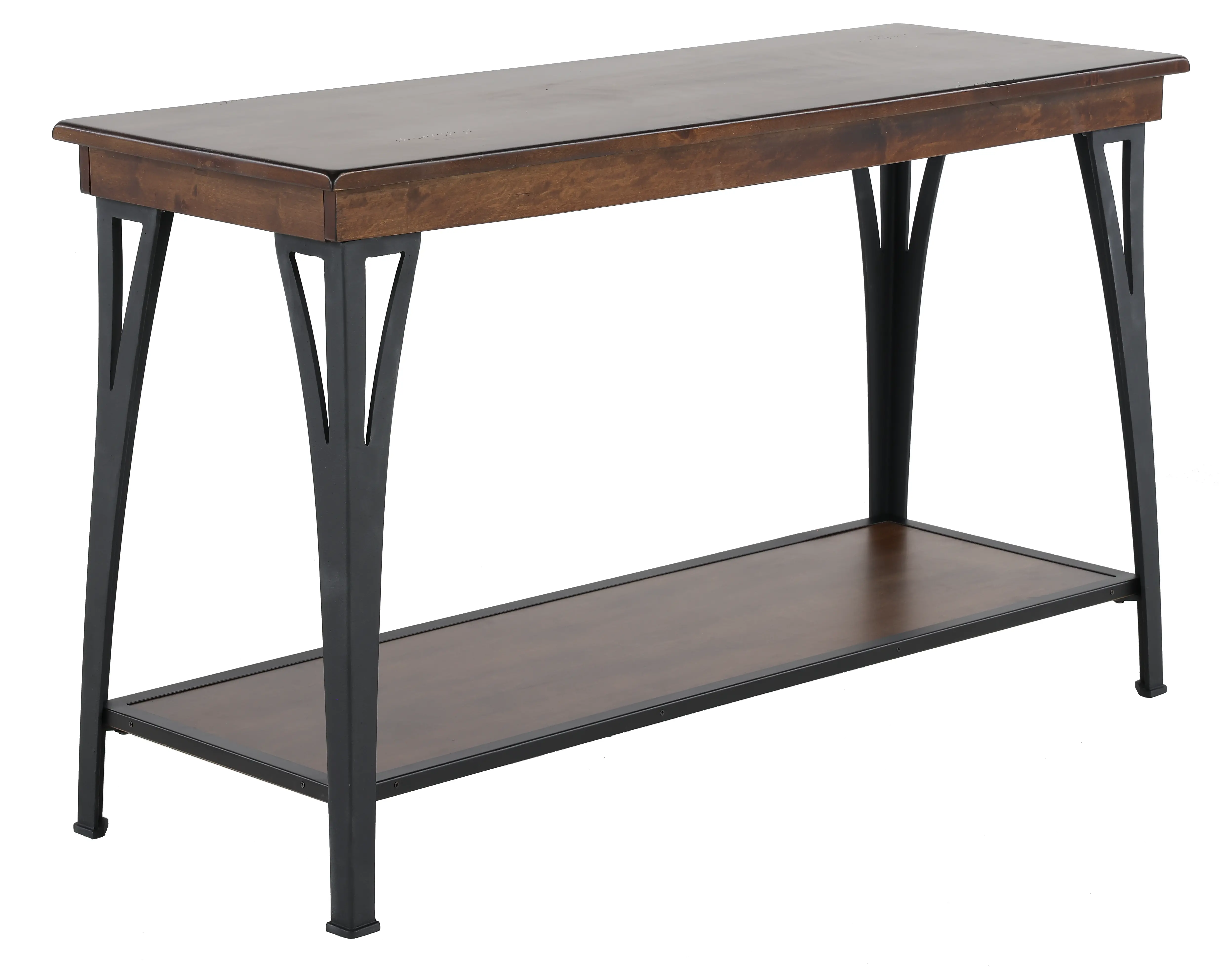 District Black and Brown Sofa Table-1