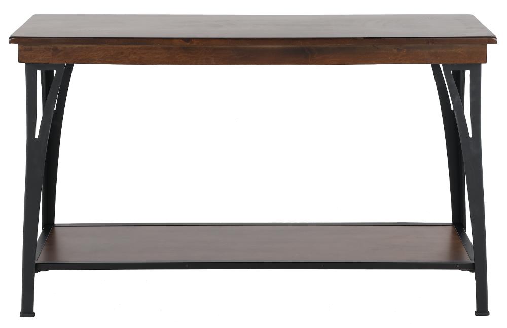 District Black and Brown Sofa Table