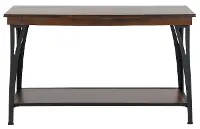 District Black and Brown Sofa Table