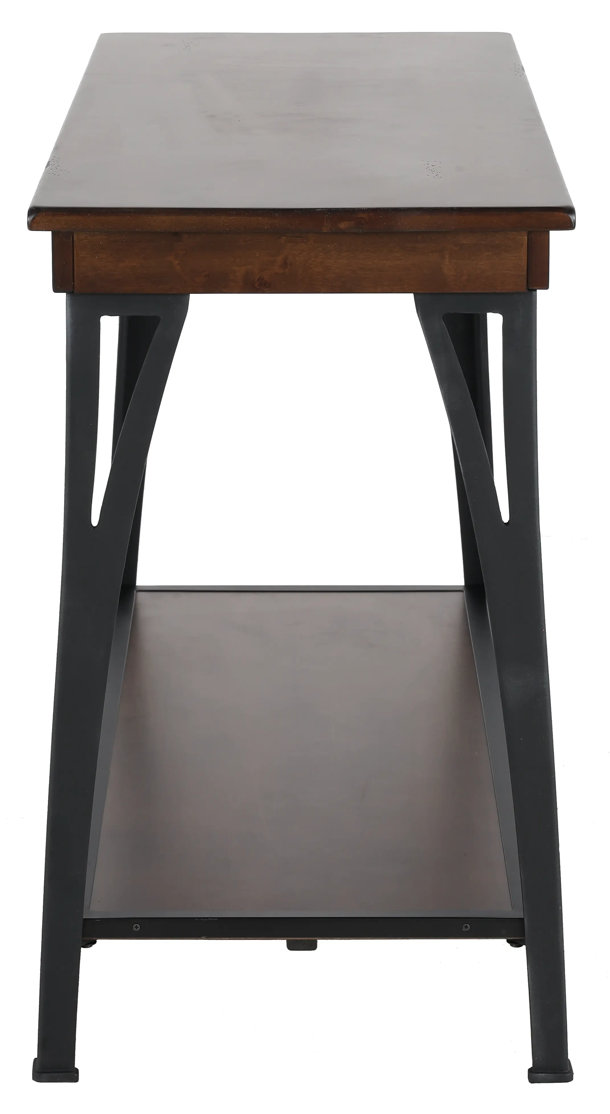 District Black and Brown Sofa Table-4